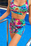 Keyhole Sports Bra - Gardenia