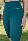 High Waist Long Shorts - Teal