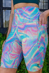 High Waist Long Shorts - Magic