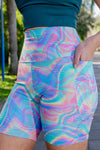 High Waist Mid Shorts - Magic