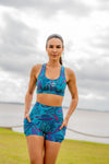 High Waist Short Shorts - Paisley