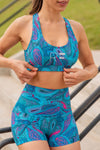 High Waist Short Shorts - Paisley