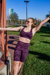 High Waist Long Shorts - After Dark