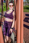 High Waist Long Shorts - After Dark