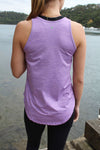 Fortune Wide Back Singlet - Lilac