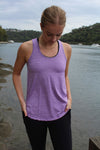 Fortune Wide Back Singlet - Lilac