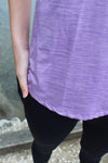 Fortune Wide Back Singlet - Lilac