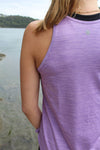 Fortune Wide Back Singlet - Lilac