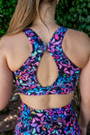Keyhole Sports Bra - Glimmer
