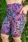 Mid Waist Long Shorts - Glimmer