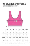 Preorder - Keyhole Sports Bra - Cool Water