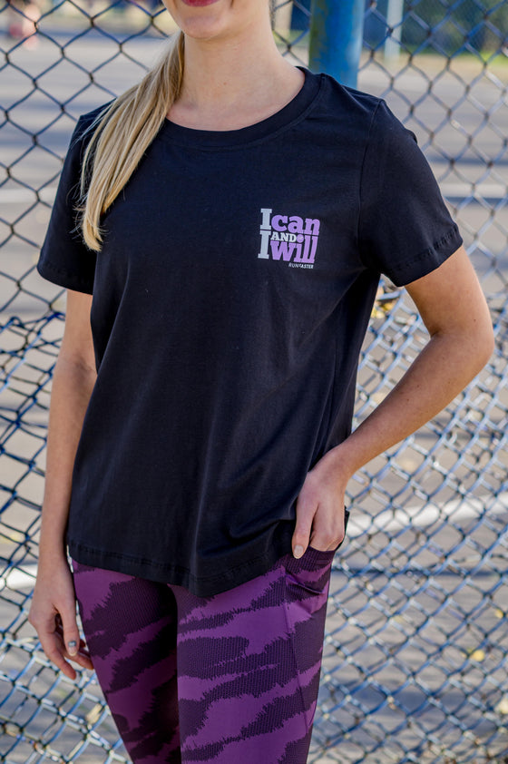 I Can I Will Tee - Black