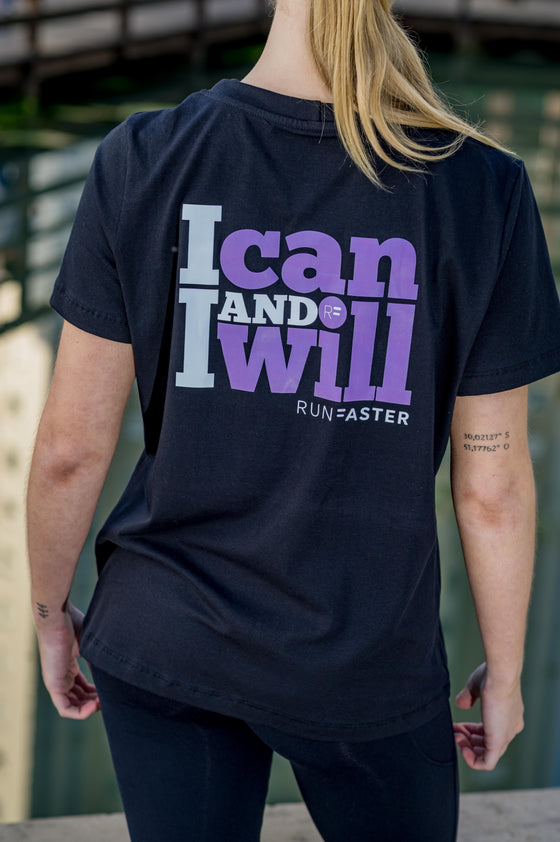 I Can I Will Tee - Black