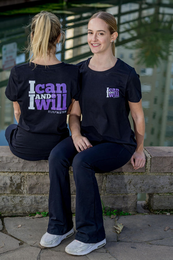 I Can I Will Tee - Black