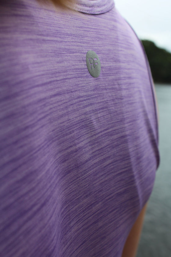 Fortune Wide Back Singlet - Lilac